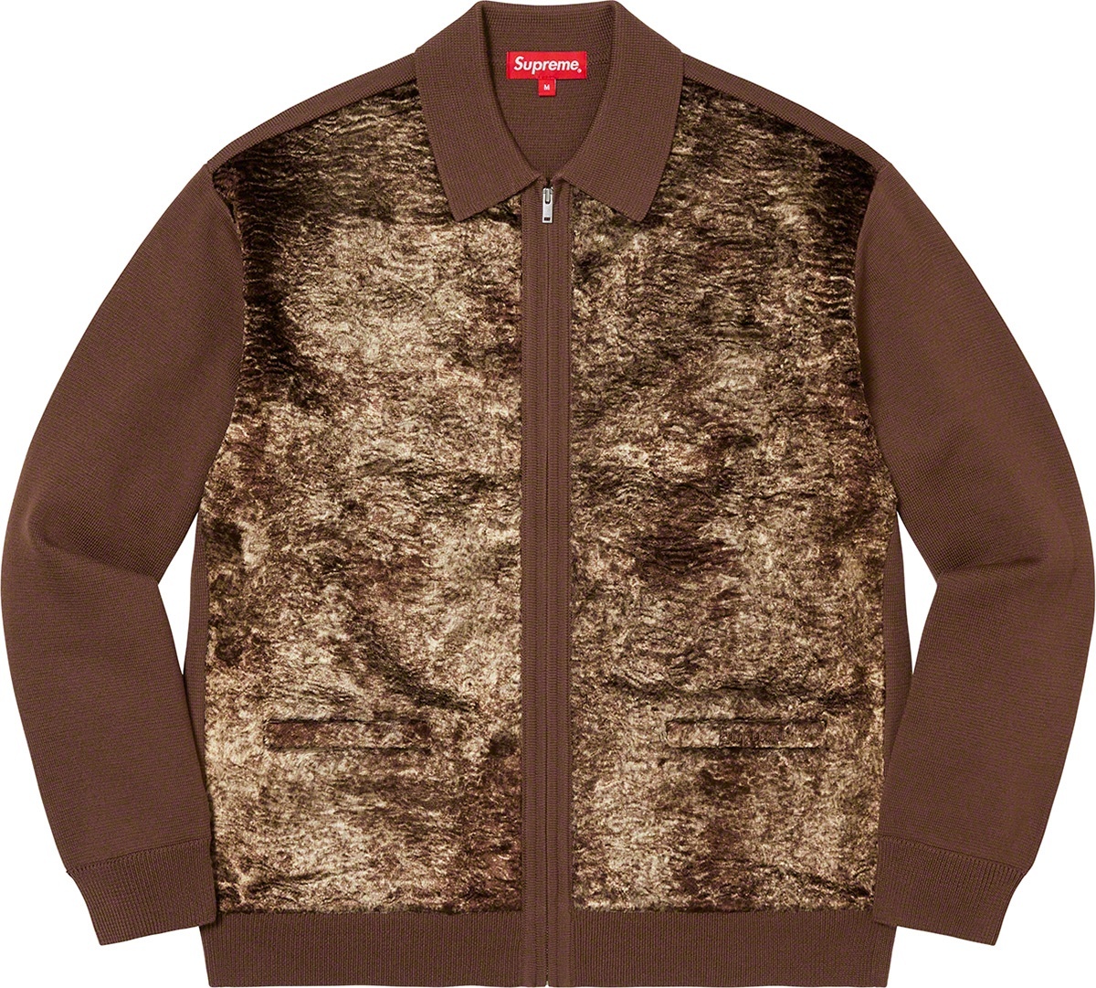 Faux Fur Zip Up Cardigan view 4
